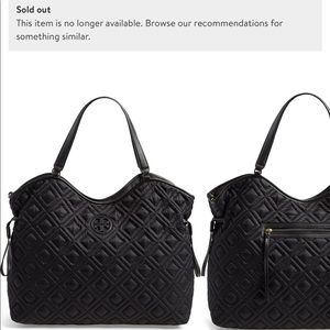 Tory Burch slouchy quilted diaper bag